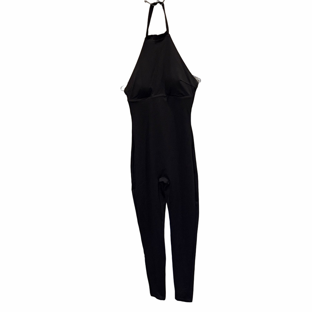 Popilush Black Jumpsuit, Size Large - Picture 2 of 8